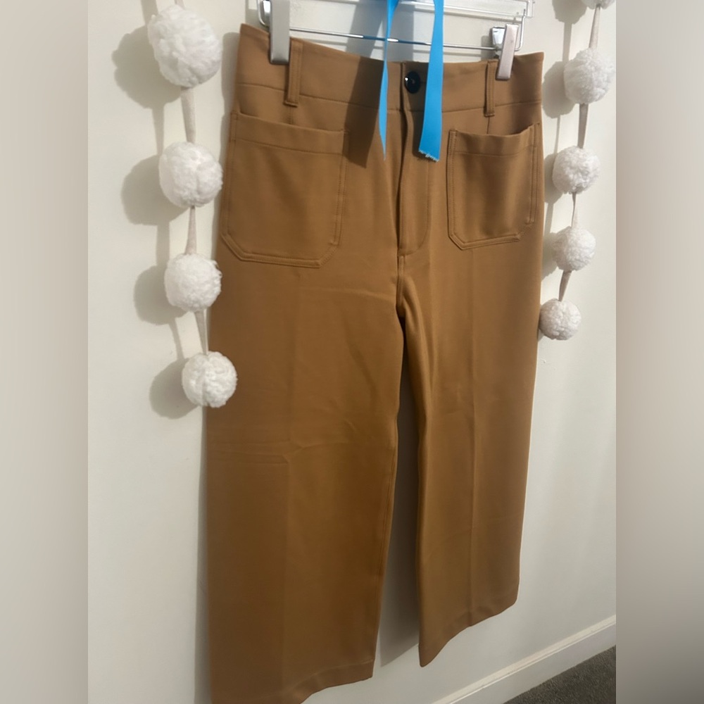 Anthropologie The Colette Cropped Wide Leg Trouser By Maeve: Ponte Edition - Picture 10 of 10